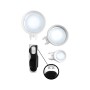 Lupa De Mano 2.5x. 5x. 16x - 2 Luz Led Lente Vidrio Calidad