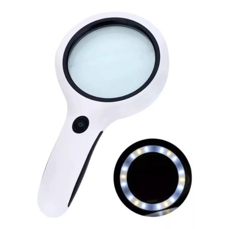 Lupa Magnifier Para Lectura Escritorio Oficina Con 18 Led