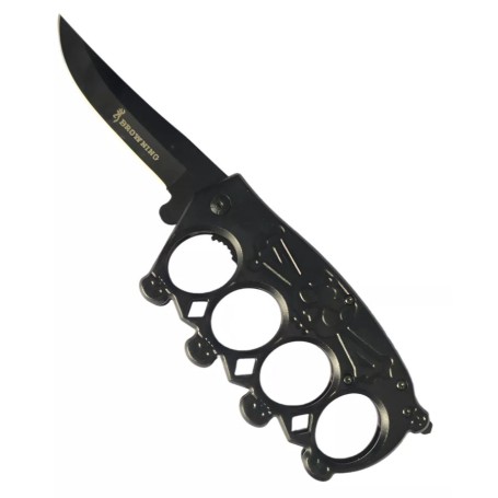 Cuchillo Manopla Calavera Táctico Defensa Caza + Funda