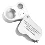 Lupa Entomológica Doble Lente 50x 14mm 25x 25mm Led Uv