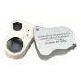 Lupa Entomológica Doble Lente 50x 14mm 25x 25mm Led Uv