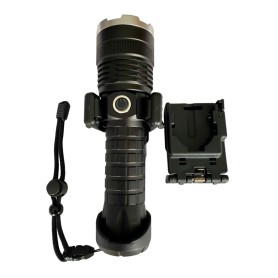 Linterna Táctica Led Largo Alcance + Funda De Polímero