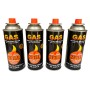 Pack 4 Gas Butano Ultra Refinado Válvula Cocinillas Cabezal