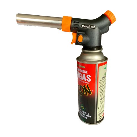 Cabezal Soplete Flameador + Gas Butano