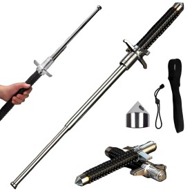 Vara Retráctil Rompe Vidrio Defensa Personal Grande 79 Cm A1