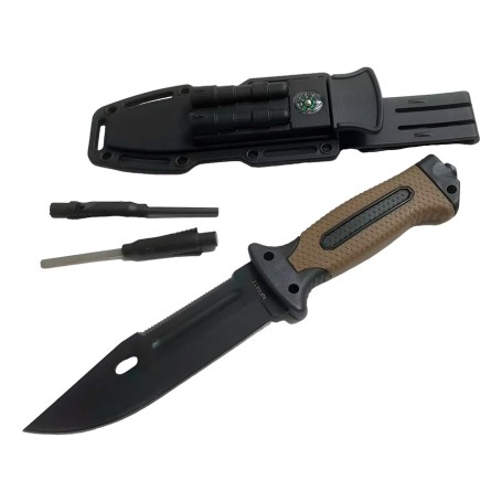 Cuchillo Genérica Comando 4038c Lomo Caído Acero Inox.