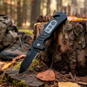 Navaja Multiusos Genérica Rompe Vidrio 20 Cm Metal