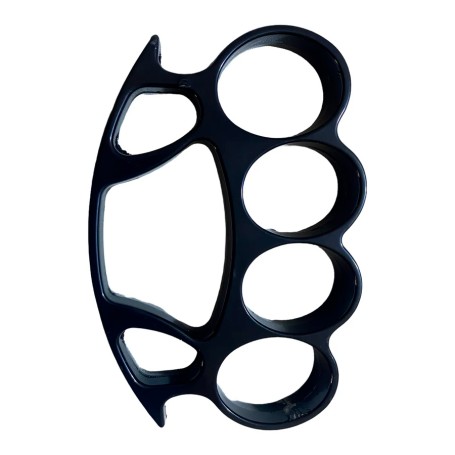 Manopla Para Defensa Personal Modelo Ovalado Negro