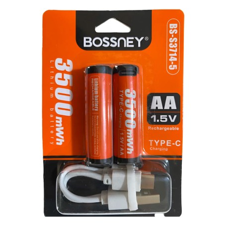Pilas Recargables Doble A Pack De 2 Unidades