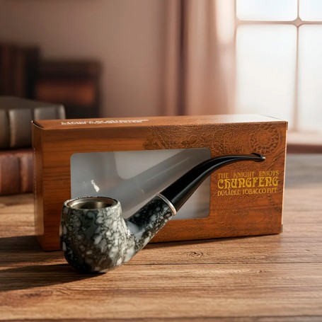 Pipa Acrílica Chung Feng The Bulldog Para Fumar Tabaco