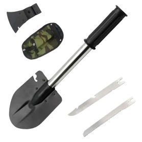 Pala Hacha 4 En 1 Genérica - Camping Multiuso 41 Cm