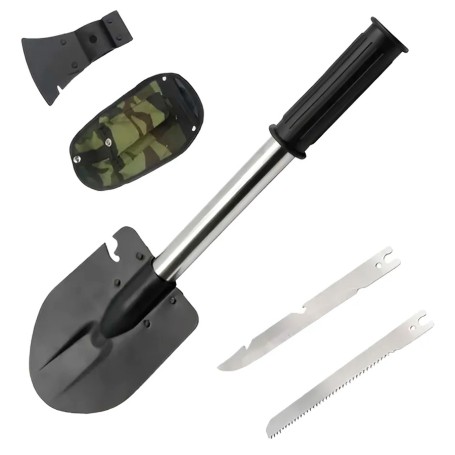 Pala Hacha 4 En 1 Genérica - Camping Multiuso 41 Cm