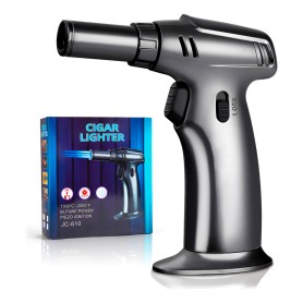 Encendedor Soplete Triple Flama Turbo Recargable Elegante