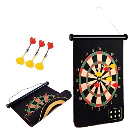 Juego De Tiro Al Blanco Con Dardos Imantados Reversible 17