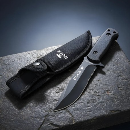 Cuchillo Puñal Militar Caza + Funda Espiga Completa