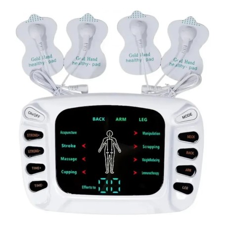 Blueidea Electro Estimulador + 4 Parches Digital Tens 30 Min