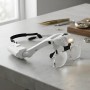 Lupa Visera De Cabeza Con Luz Led + 5 Lentes (1,2x-4,5x)