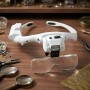Lupa Visera De Cabeza Con Luz Led + 5 Lentes (1,2x-4,5x)