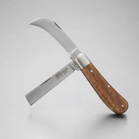 Navaja Doble Hoja Táctica Electricista Plegable Curva 16cm