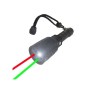 Linterna Tactica Con Laser Verde Y Rojo Zoom Recargable Led