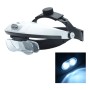 Lupa Visera De Cabeza Con 2 Leds + 5 Lentes Intercambiables