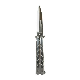 Navaja Mariposa Cromada C/ Clip Y Funda
