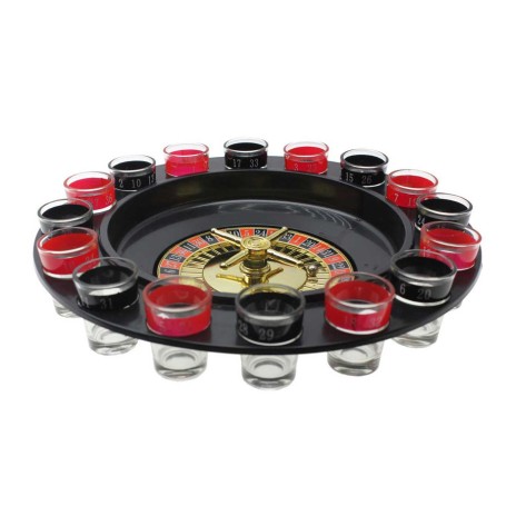 Ruleta De Juego Con 16 Vasos Para Tragos