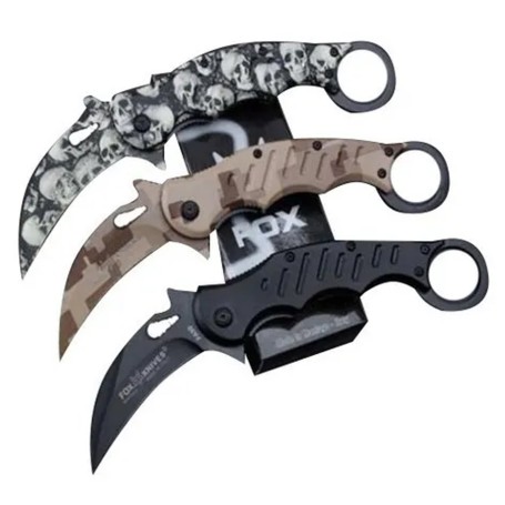 Cuchillo Combate Fox Fa30 Karambit Táctico Counter Strike