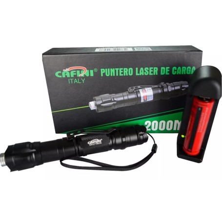 Puntero Laser Verde Potente Recargable + 2 Baterias Regalo